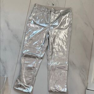 GAP Metallic Silver Trousers